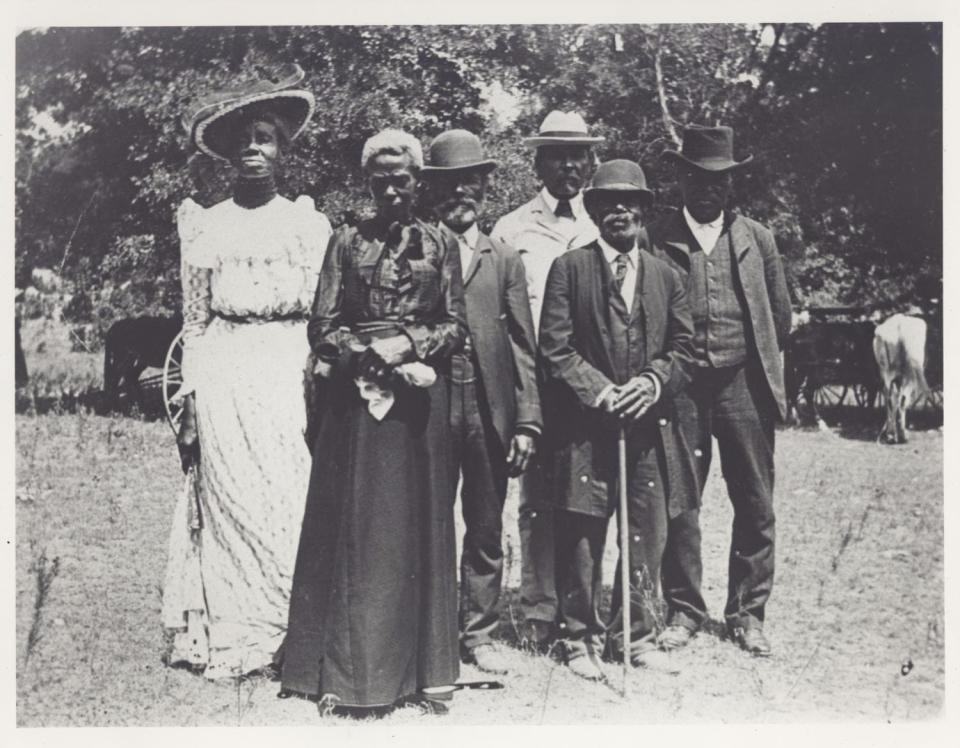 A photo from a 1900 Juneteenth celebration in Texas.