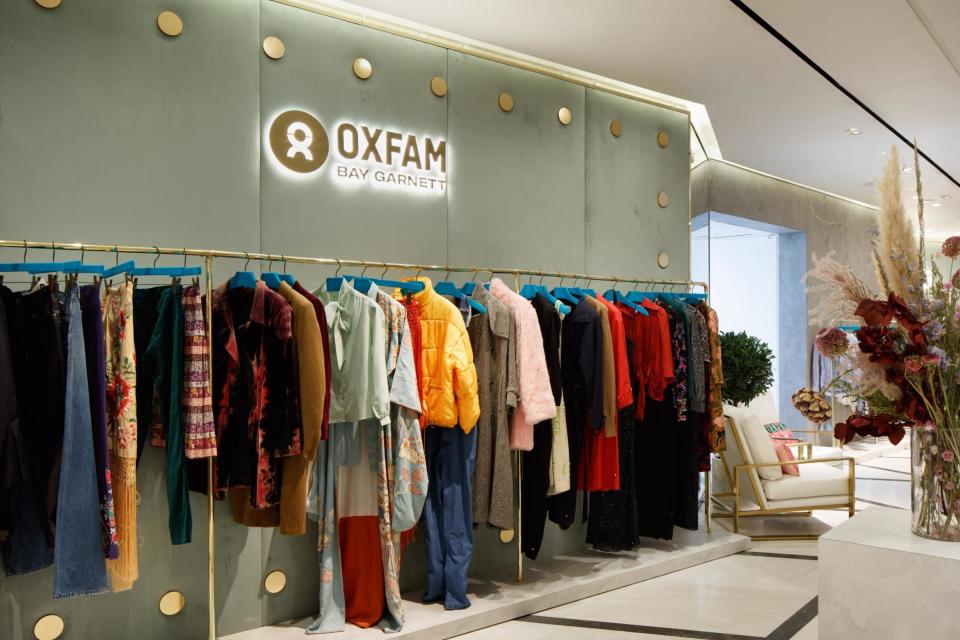 Bay Garnett's Oxfam pop-up shop on the second floor of Selfridges (Lewis Ronald)