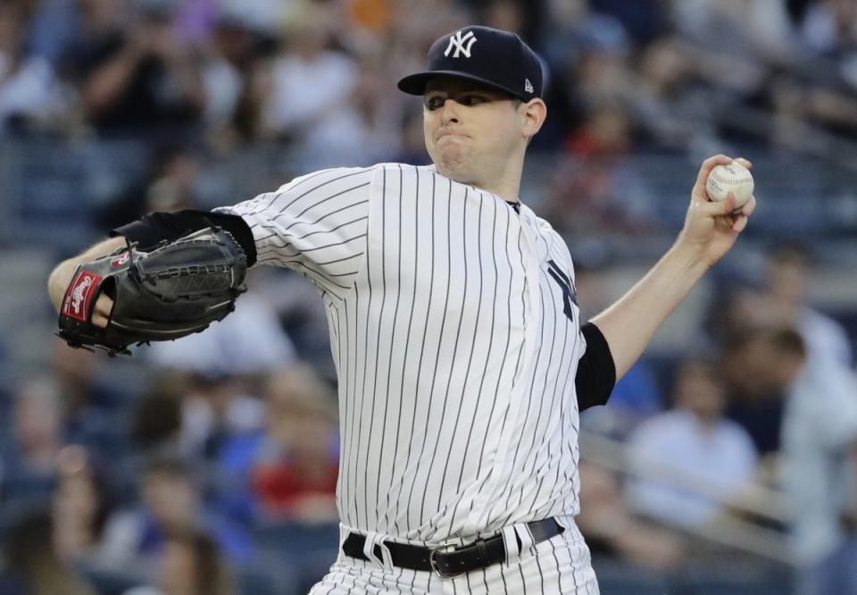 New York Yankees’ Jordan Montgomery has a lot of fantasy upside behind a great offense. (AP Photo/Frank Franklin II)