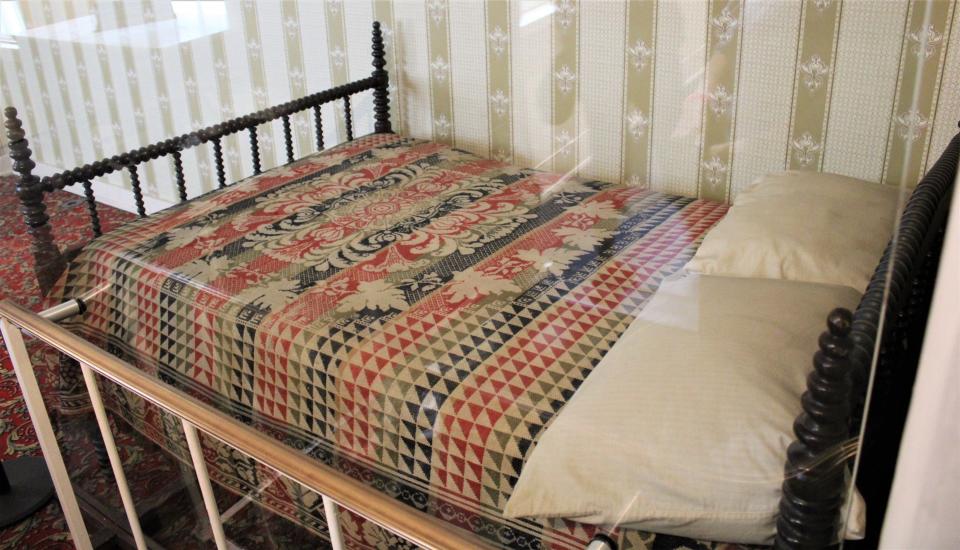 The bed in which President Lincoln died.