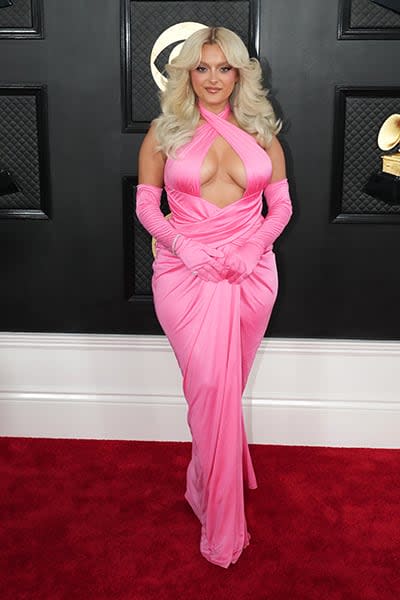 bebe rexha grammys red carpet 2023