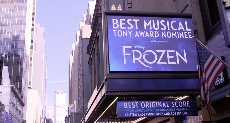Disney’s newest Broadway show, “Frozen,” is nominated for the Best Musical Tony.