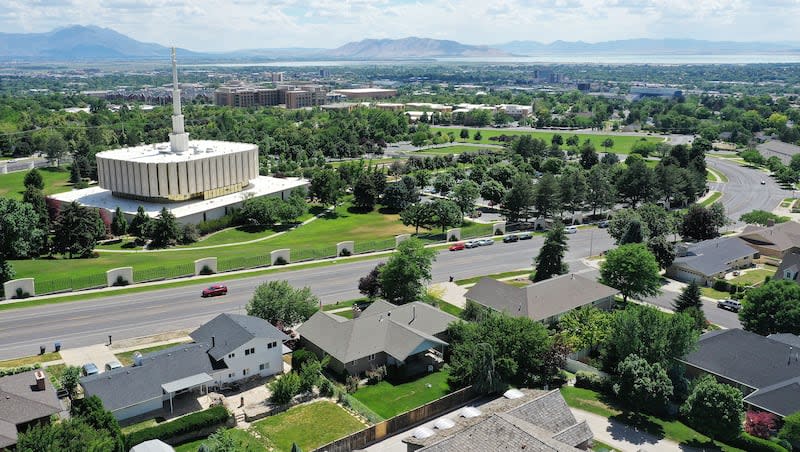 Homes on Provo's east bench are pictured on Thursday, June 23, 2022. A recent Pew Research Center report’s ranked two Utah cities in the top 10 metro areas that are most densely populated by the middle class, Ogden-Clearfield and Provo-Orem.