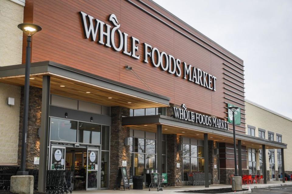 exterior of whole foods store in commack, new york