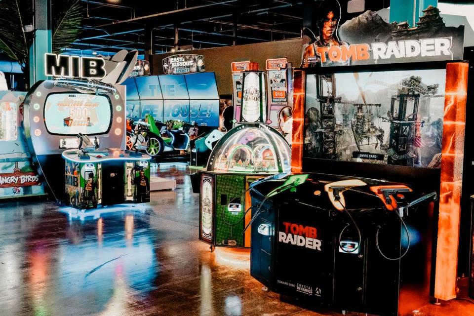 The coming Elev8 Fun center inside Miami International Mall set for early 2025 will feature plenty of video games like “Tomb Raider” but these are video games on steroids in keeping with the latest trends.