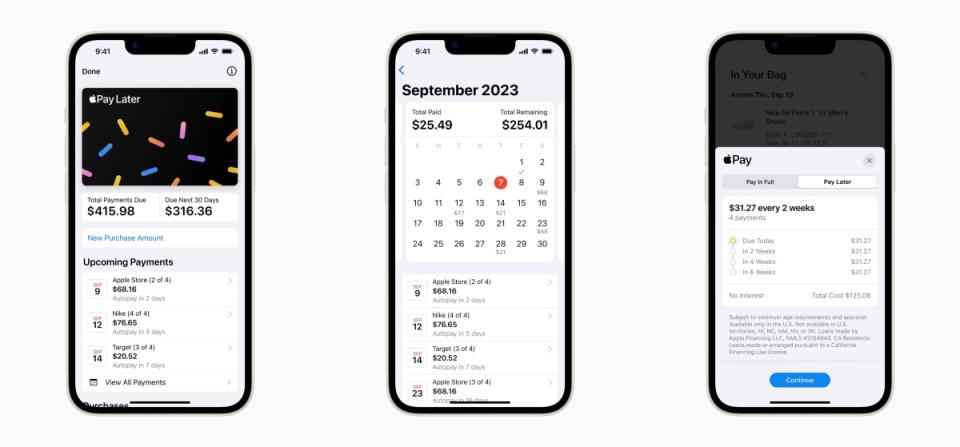 蘋果先買後付服務Apple Pay Later，率先在美國市場開放特定使用者搶先預覽