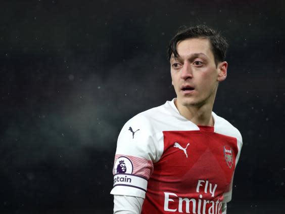 Mesut Ozil has lost his place in Emery's line-up (Reuters)