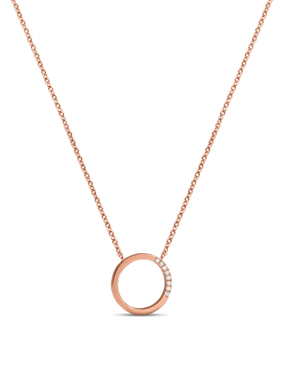 Diamanti Per Tutti Small Circle of Life Necklace in Pink, SGD192