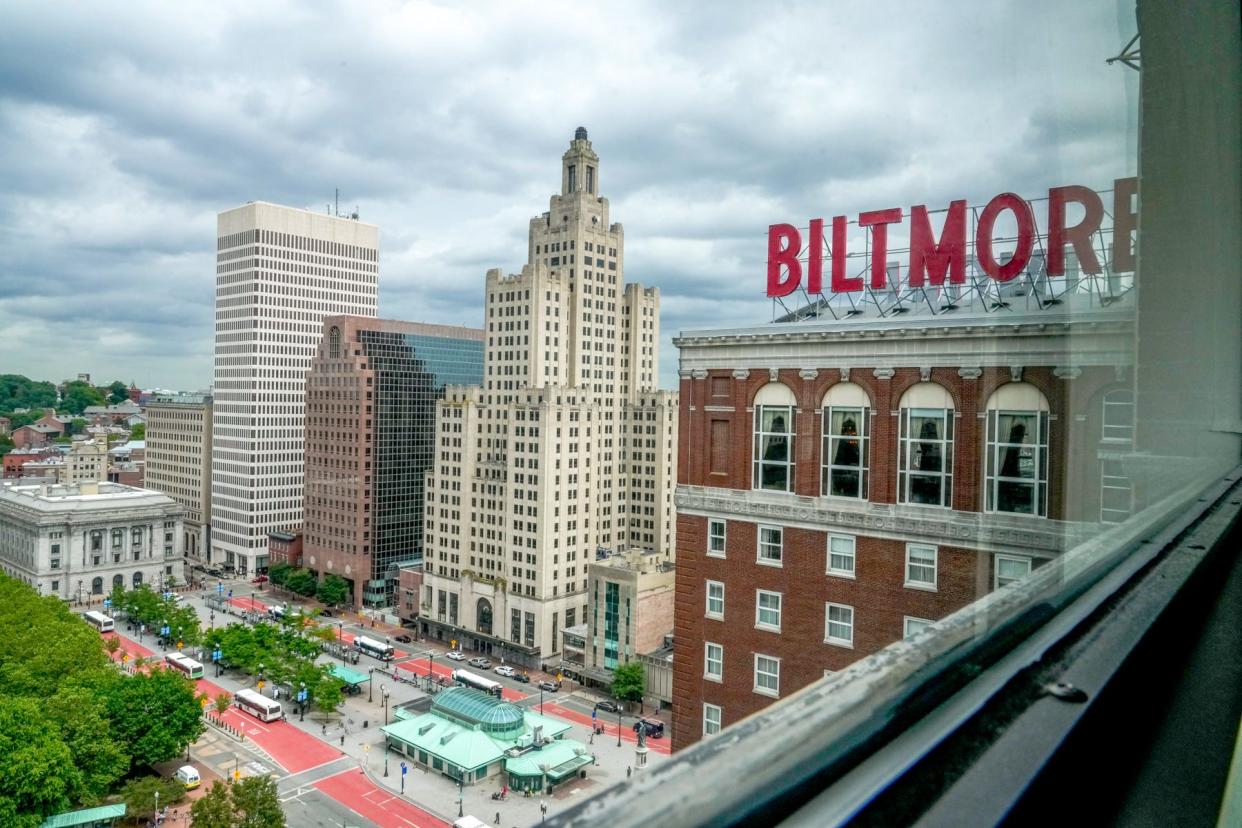 The Graduate Providence, which still displays a Biltmore sign on one wing in homage to hotel's name for most of its 100 years.