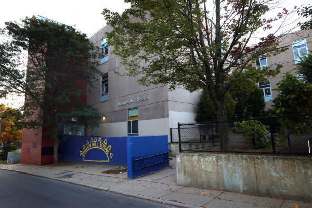 Mission Hill School in Boston has been the subject of controversy and allegations of mismanagement. (David L. Ryan/Getty Images)