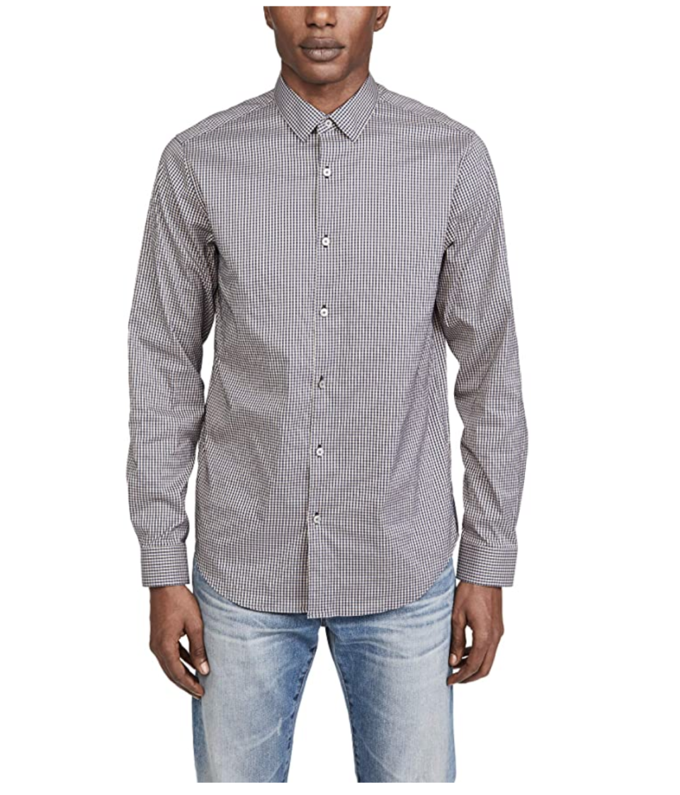 Theory Mens Murray Button Down. Image via Amazon.