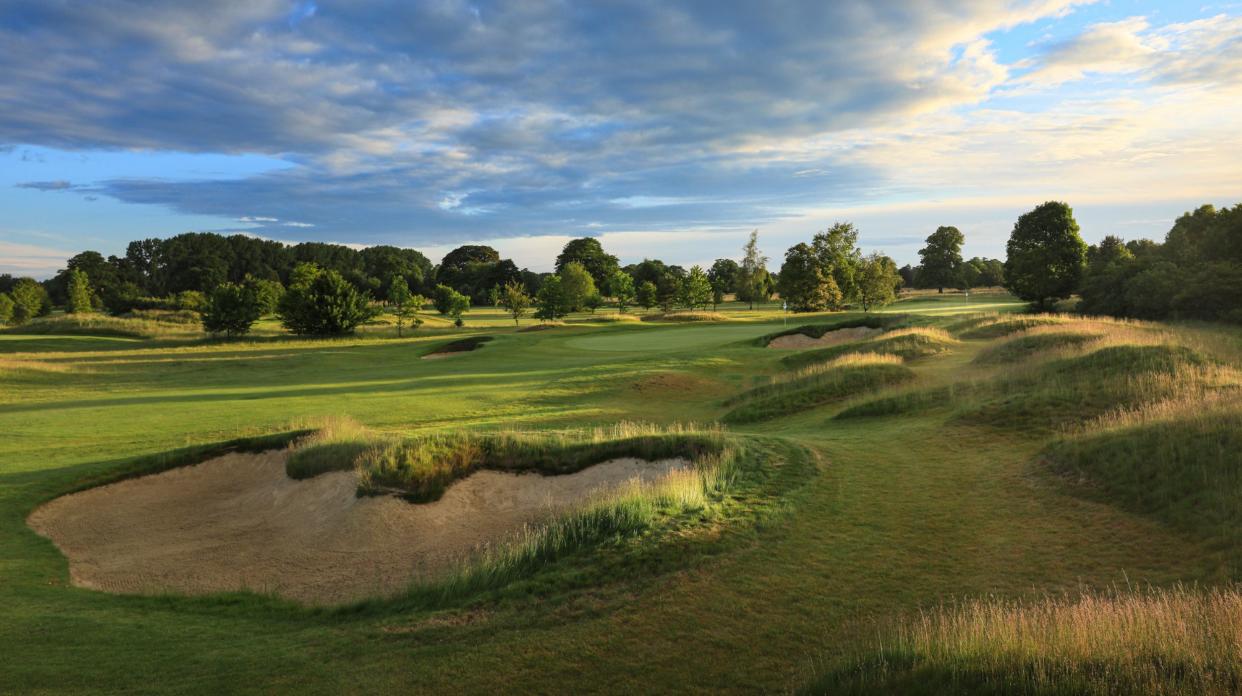  One of the signature holes at the The Springs golf course in Oxford. 