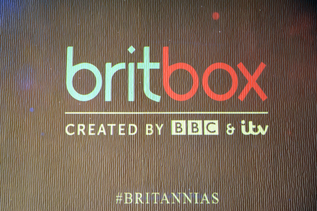 BEVERLY HILLS, CA - OCTOBER 26:  View of BritBox signage at the 2018 British Academy Britannia Awards presented by Jaguar Land Rover and American Airlines at The Beverly Hilton Hotel on October 26, 2018 in Beverly Hills, California.  (Photo by Vivien Killilea/Getty Images for BAFTA Los Angeles )