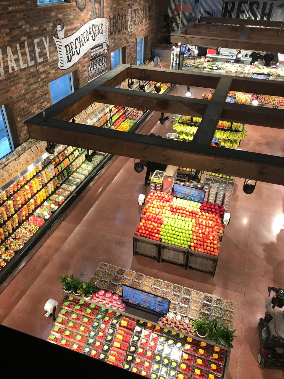 A view from the second level of DeCicco & Sons in Somers. The store opened May 3, 2019.