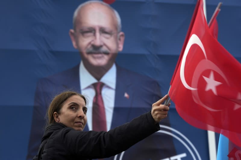 2023年5月6日，土耳其總統參選人基里達歐魯的選舉造勢活動。（美聯社）