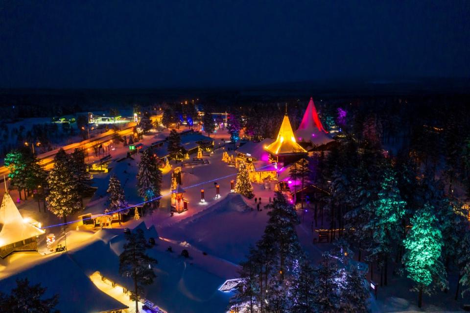 Rovaniemi is found in the Arctic Circle, around three hours south of Saariselka, a popular Northern Lights destination (Getty Images)