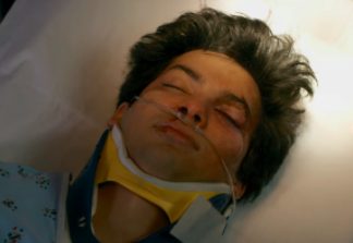 Miguel Diaz ended ‘Cobra Kai’s second season in hospital (Photograph: Netflix)