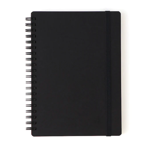 High-Quality Paper Double Ringed Ruled Notebook