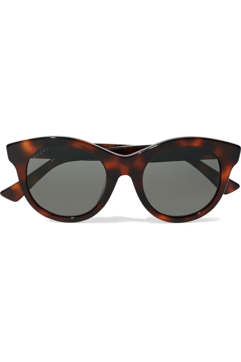 Gucci cat-eye tortoiseshell acetate sunglasses. (Photo: the Outnet)