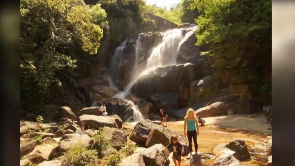 妹背瀑布是廣島人夏日戲水首選地。(圖/HIT廣島縣觀光聯盟 提供)