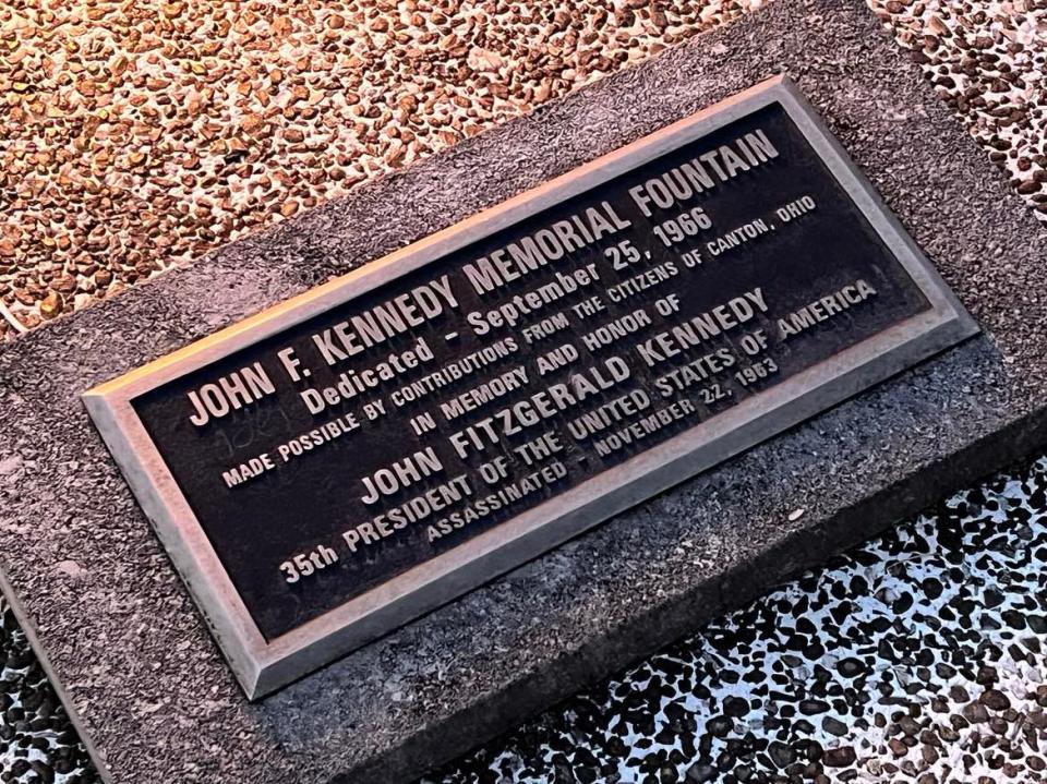 The city of Canton and community dedicated a memorial for President John F. Kennedy in 1966. The eternal flame still burns at Stadium Park as Wednesday marks the 60th anniversary of JFK's assassination.