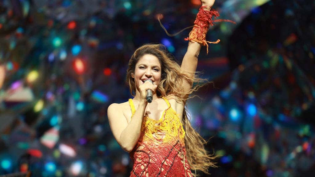  Shakira performs at Coachella. 