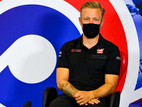 Kevin Magnussen explained why he changed his mind on taking a knee against racism (Reuters)