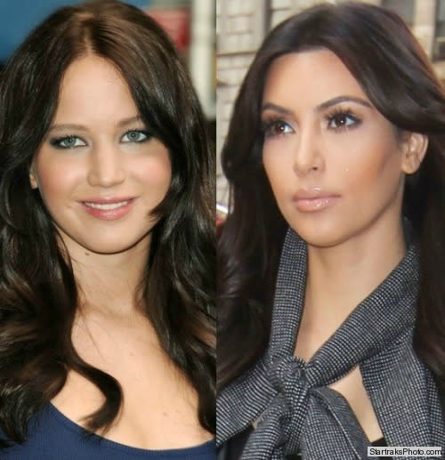 Jennifer Lawrence Kim Kardashian