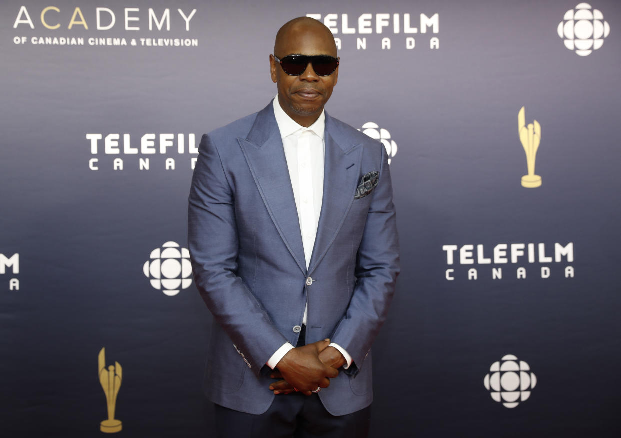 Comedian Dave Chappelle arrives at the Canadian Screen Awards in Toronto, Ontario, Canada March 12, 2017. REUTERS/Mark Blinch