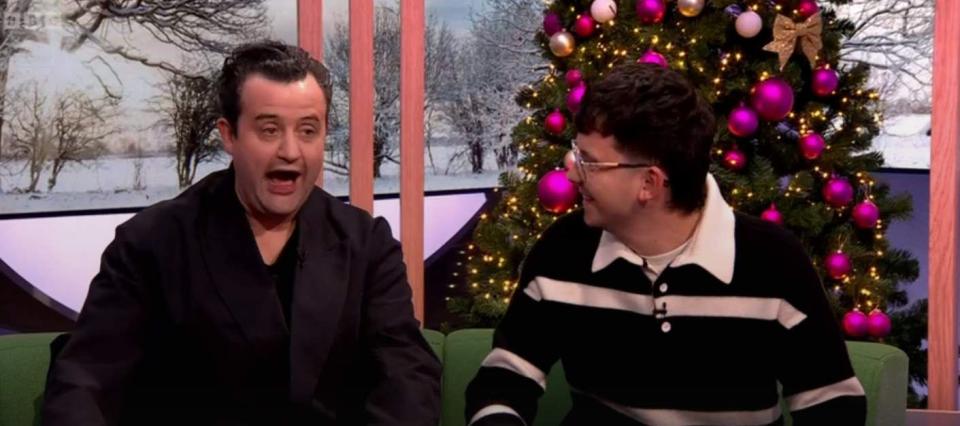 daniel mays with asa butterfield on the one show