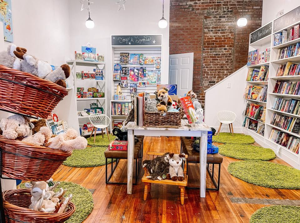 The children’s section at Neighborly Books is well stocked with books, toys, games and gift ideas. Maryville, Dec. 2, 2022.