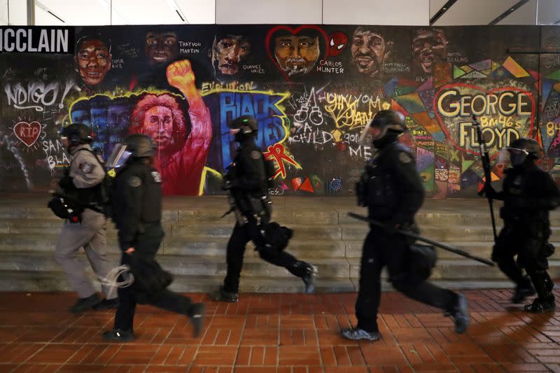 Protest against police violence and racial inequality in Portland