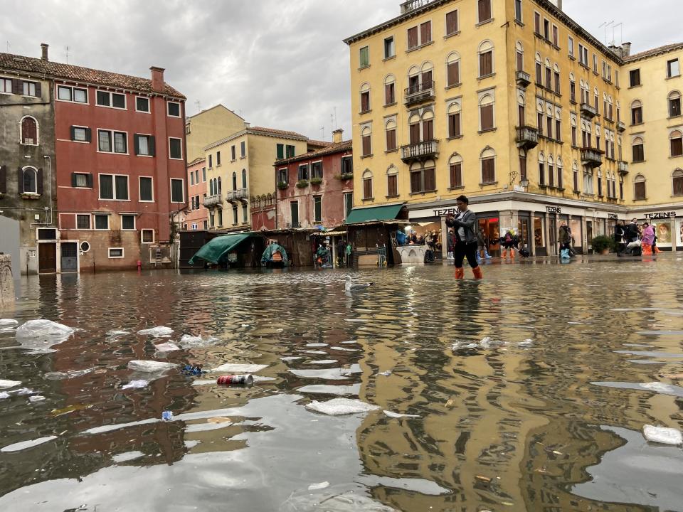 General views in Venice the days after one of the highest tide since 1966 on November 15, 2019 in Venice, Italy. (Photo by Vittorio Zunino Celotto/Getty Images)