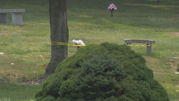 PHOTO: Two people were shot, one fatally, at a Maryland cemetery during the burial of a 10-year-old gun violence victim, June 6, 2023. (WJLA)