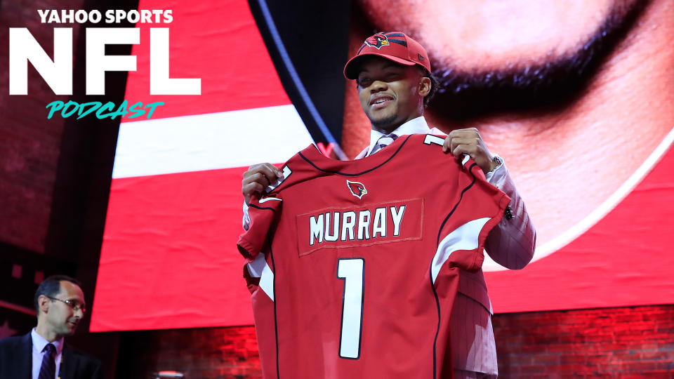 Arizona Cardinals QB Kyler Murray at the 2019 NFL Draft. With college football potentially on-hold until the spring of 2021, what will come of next April's draft? (Photo by Andy Lyons/Getty Images)