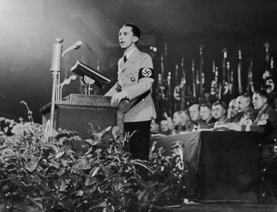 Joseph Goebbels was the Reich Minister for Propaganda for Nazi Germany (Getty Images)