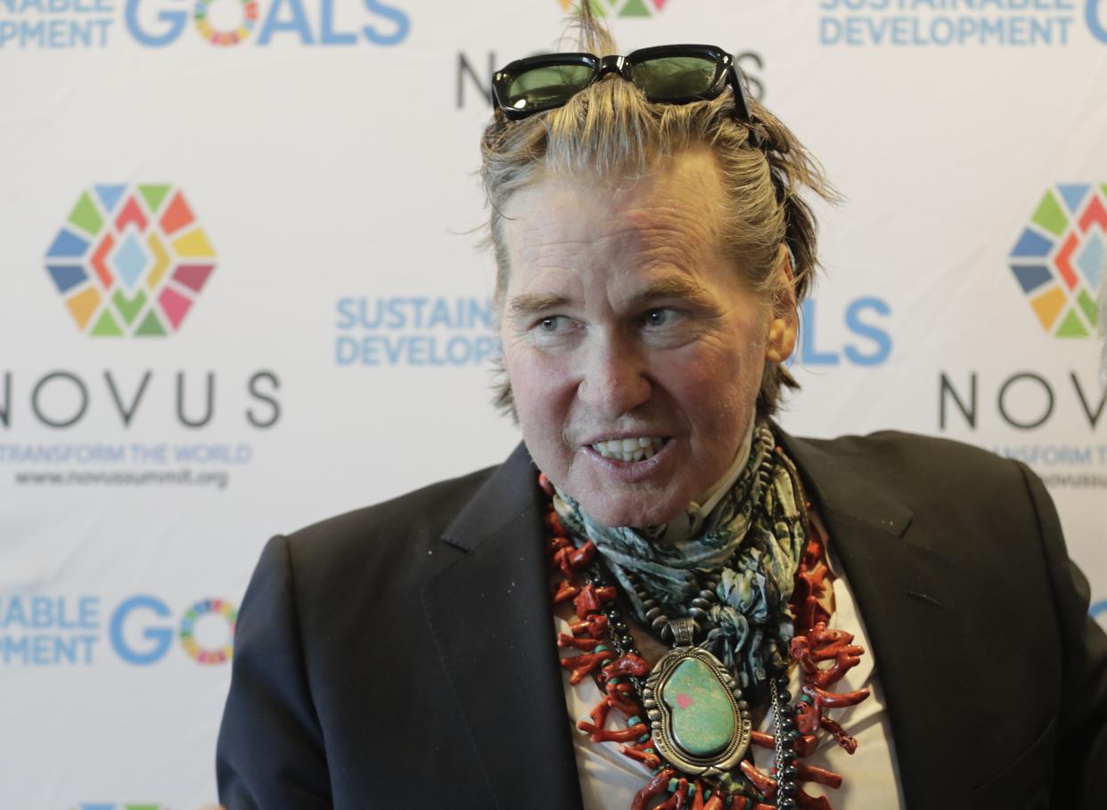 Actor Val Kilmer visits the United Nations headquarters in New York City, New York to promote the 17 Sustainable Development Goals (SDGs) initiative, July 20, 2019. (Photo by EuropaNewswire/Gado/Getty Images)