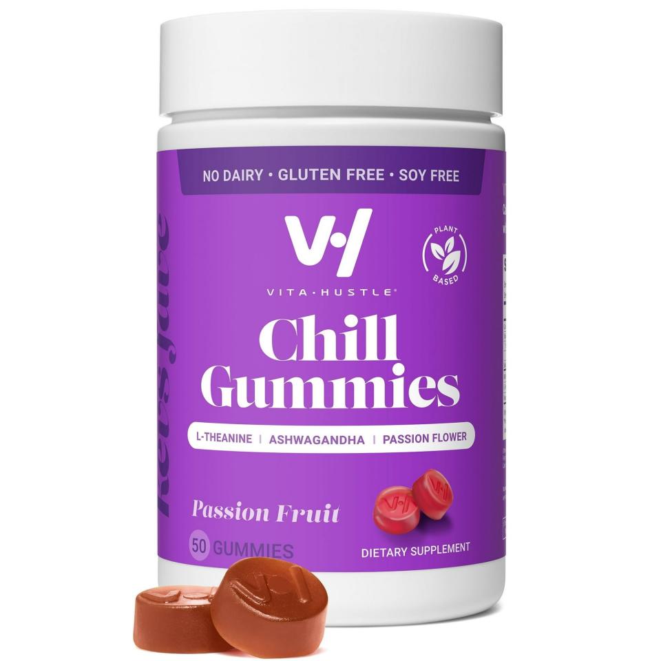 <p><a href="https://go.redirectingat.com?id=74968X1596630&url=https%3A%2F%2Fwww.walmart.com%2Fip%2FVitaHustle-Chill-Ashwagandha-Gummy-Supplement-for-Stress-Mood-Focus-with-L-Theanine-50-Count%2F2419203854%3Ffrom%3D%252Fsearch%26clickid%3DRUf2IZRvcxyITenxFLXWtyMDUkFWXVRb3Tvoys0%26irgwc%3D1%26sourceid%3Dimp_RUf2IZRvcxyITenxFLXWtyMDUkFWXVRb3Tvoys0%26veh%3Daff%26wmlspartner%3Dimp_3253036%26affiliates_ad_id%3D565706%26campaign_id%3D9383&sref=https%3A%2F%2F" rel="nofollow noopener" target="_blank" data-ylk="slk:Shop Now;elm:context_link;itc:0;sec:content-canvas" class="link ">Shop Now</a></p><p>Chill Ashwagandha Gummy Supplement for Stress</p><p>walmart.com</p><p>$11.98</p>