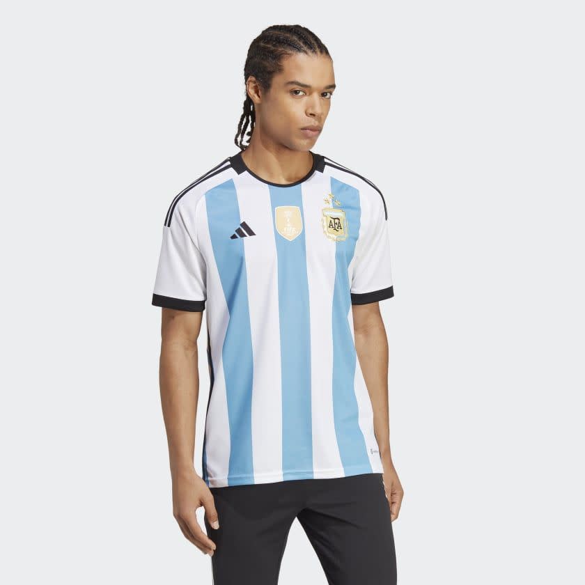 <p><a href="https://go.redirectingat.com?id=74968X1596630&url=https%3A%2F%2Fwww.adidas.com%2Fus%2Fargentina-22-winners-home-jersey%2FIB3597.html&sref=https%3A%2F%2Fwww.townandcountrymag.com%2Fleisure%2Fsporting%2Fa46146559%2Flionel-messi-world-cup-jerseys-sold-auction%2F" rel="nofollow noopener" target="_blank" data-ylk="slk:Shop Now;elm:context_link;itc:0;sec:content-canvas" class="link ">Shop Now</a></p><p>Argentina 22 Winners Home Jersey</p><p>adidas.com</p><p>$63.00</p>