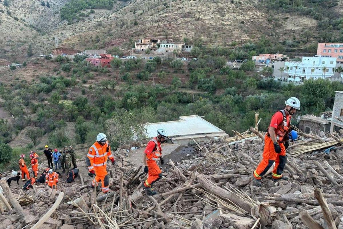 Firefighters from Kent Fire and Rescue Service have been deployed in Morocco after the earthquake