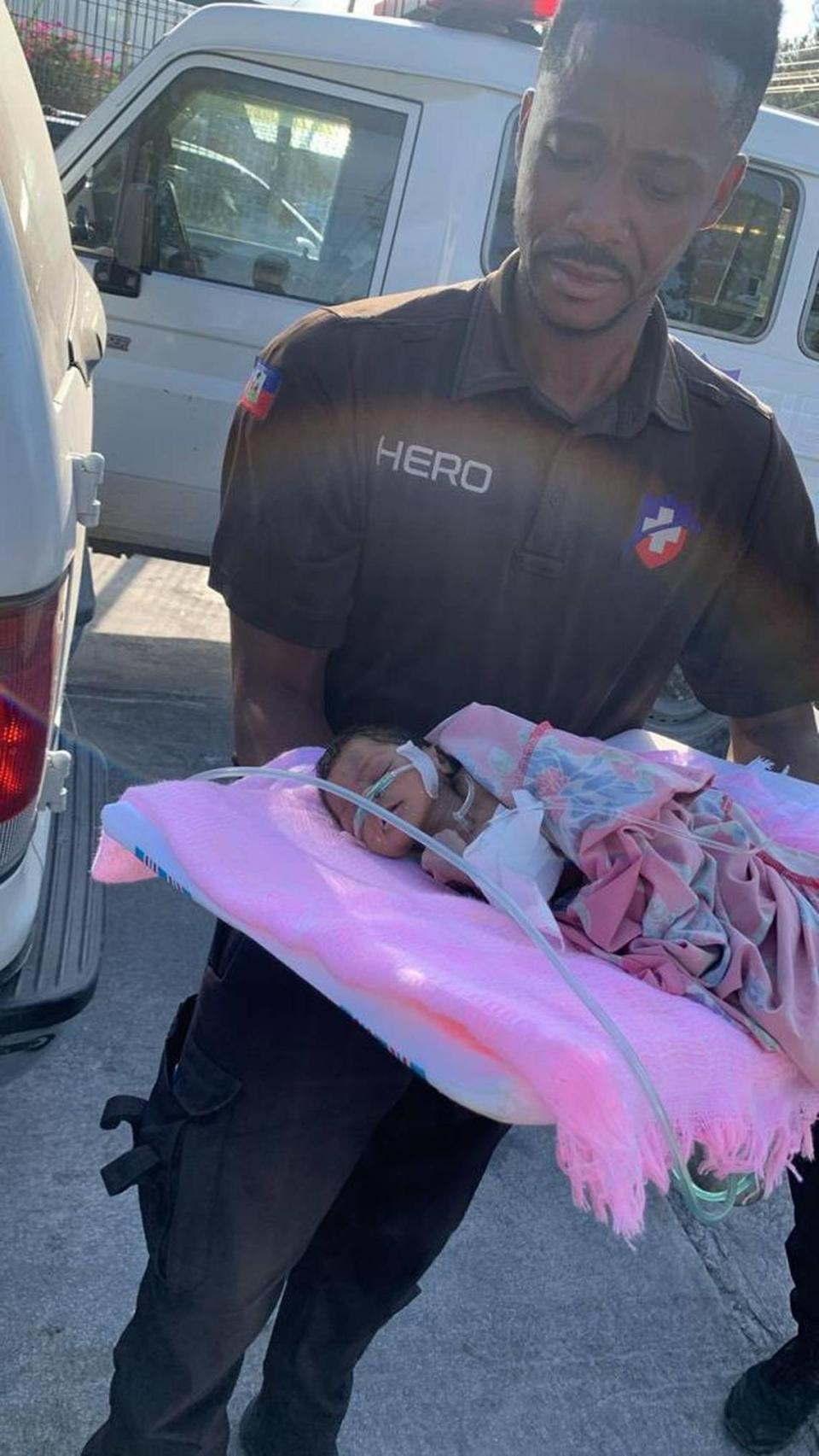 Dozens of babies were rescued Wednesday by from Fontaine Hospital Center in the sprawling Cite Soleil slum in Port-au-Prince after a gang attack. The operation was done by HERO Client Rescue Ambulance and Haitian police officers.