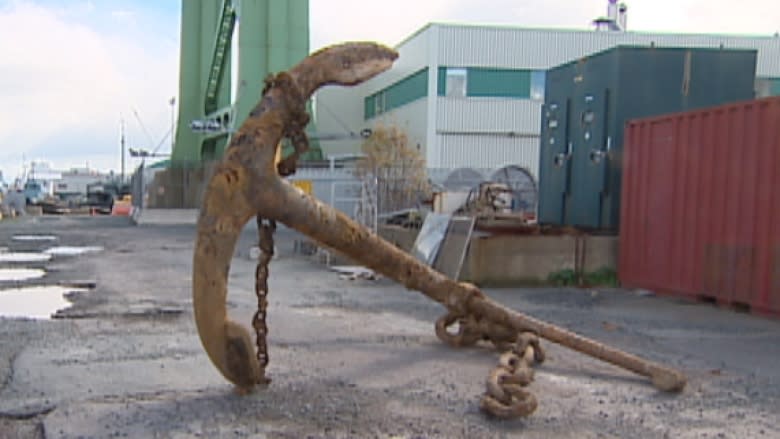 HMCS Niobe anchor damaged in Halifax Explosion found