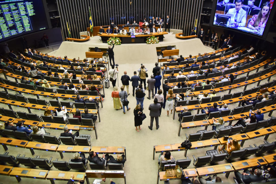 ***ARQUIVO***BRASÍLIA, DF, 20.04.2022 - Vista geral do plenário da Câmara dos Deputados, em Brasília. (Foto: Antonio Molina/Folhapress)