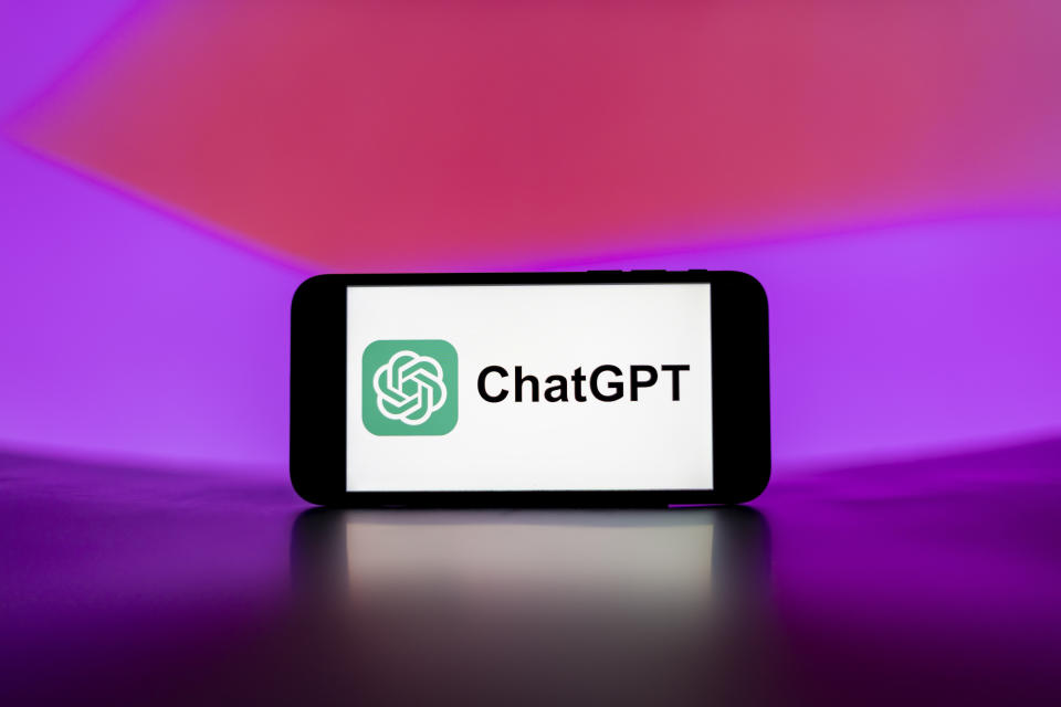 INDIA - 2023/12/07: In this photo illustration, the ChatGPT logo is seen displayed on a mobile phone screen. (Photo Illustration by Idrees Abbas/SOPA Images/LightRocket via Getty Images)