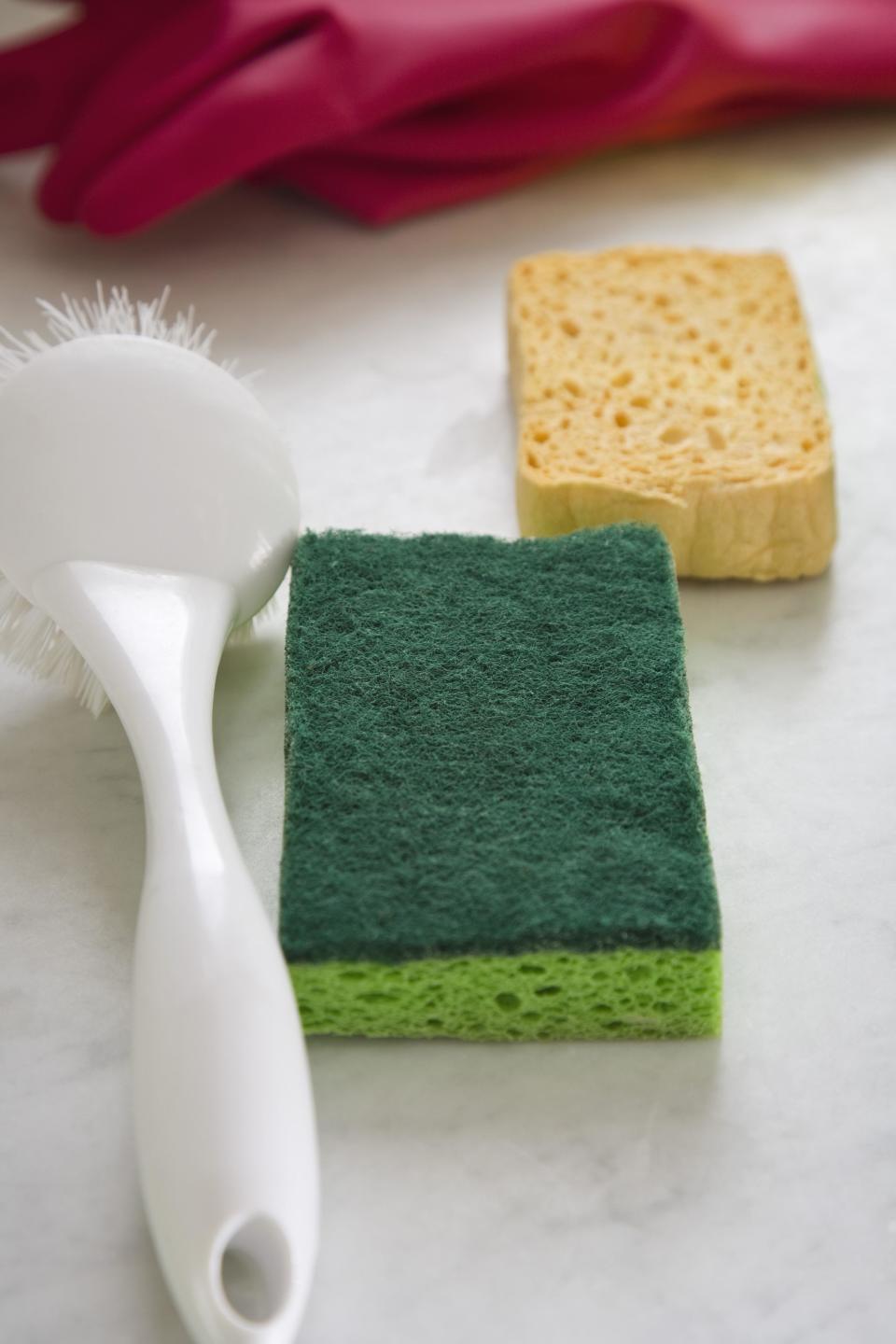 <p>The good news: You don't have to replace this cleaning tool when it gets germy - but you do have to clean it more often than you might realise. If you make zapping it in the <a rel="nofollow noopener" href="http://www.goodhousekeeping.com/home/cleaning/a18731/how-to-clean-a-sponge/" target="_blank" data-ylk="slk:microwave;elm:context_link;itc:0;sec:content-canvas" class="link ">microwave</a> a habit this year, you can rest assured that your dishes are as clean as can be.</p>