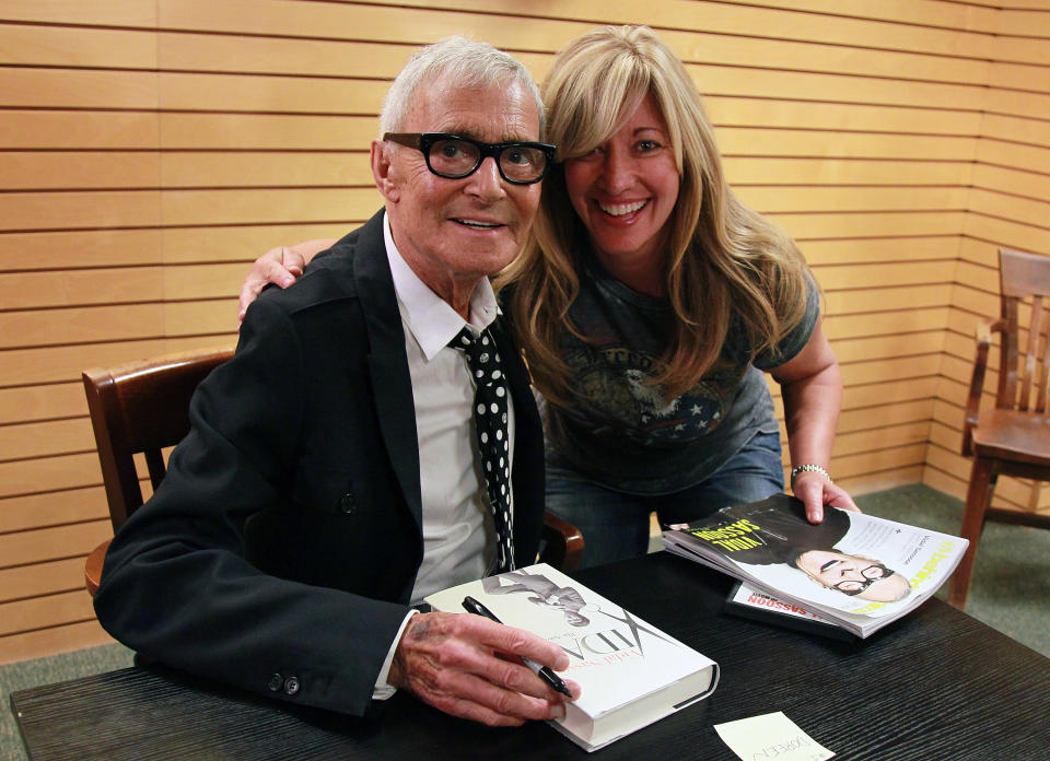 Hairstylist Vidal Sassoon (L) attends the "Vidal Sassoon: The Movie" event at Barnes & Noble on September 6, 2011 in Santa Monica, California. (Photo by David Livingston/Getty Images)