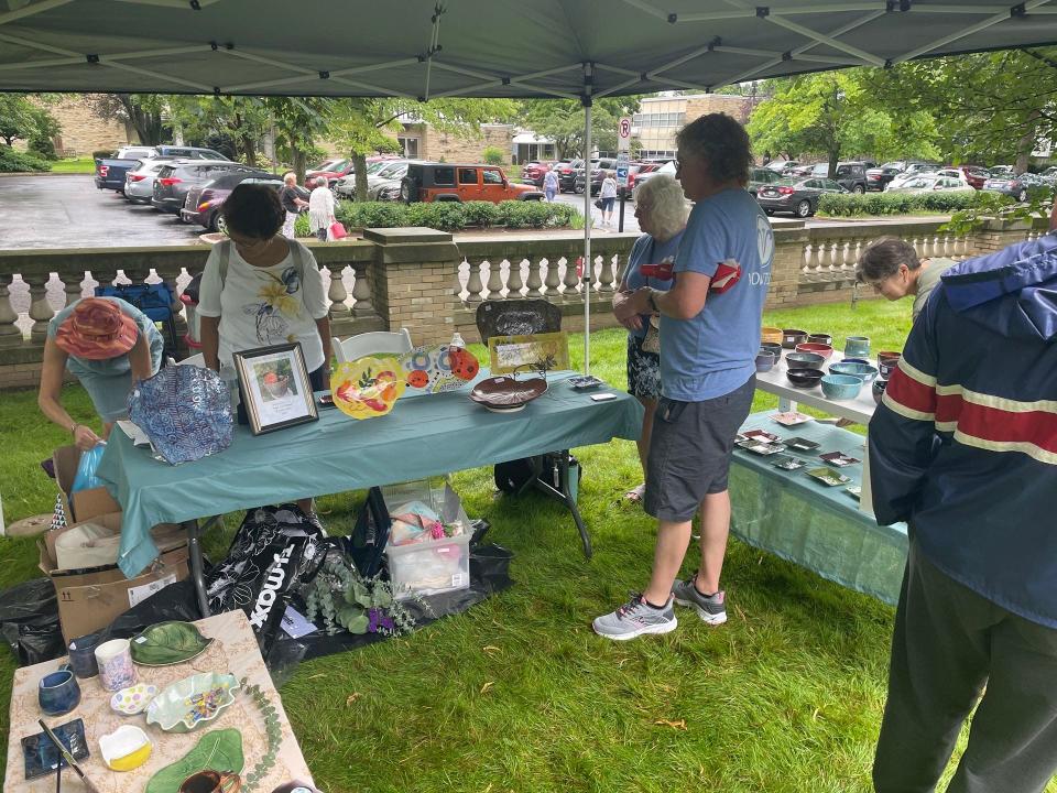 Attendees enjoy shopping local artists at the 2023 Ruthmere Ceramic Showcase. This year the event will be held from 10 a.m. to 3 p.m. July 13, 2024.