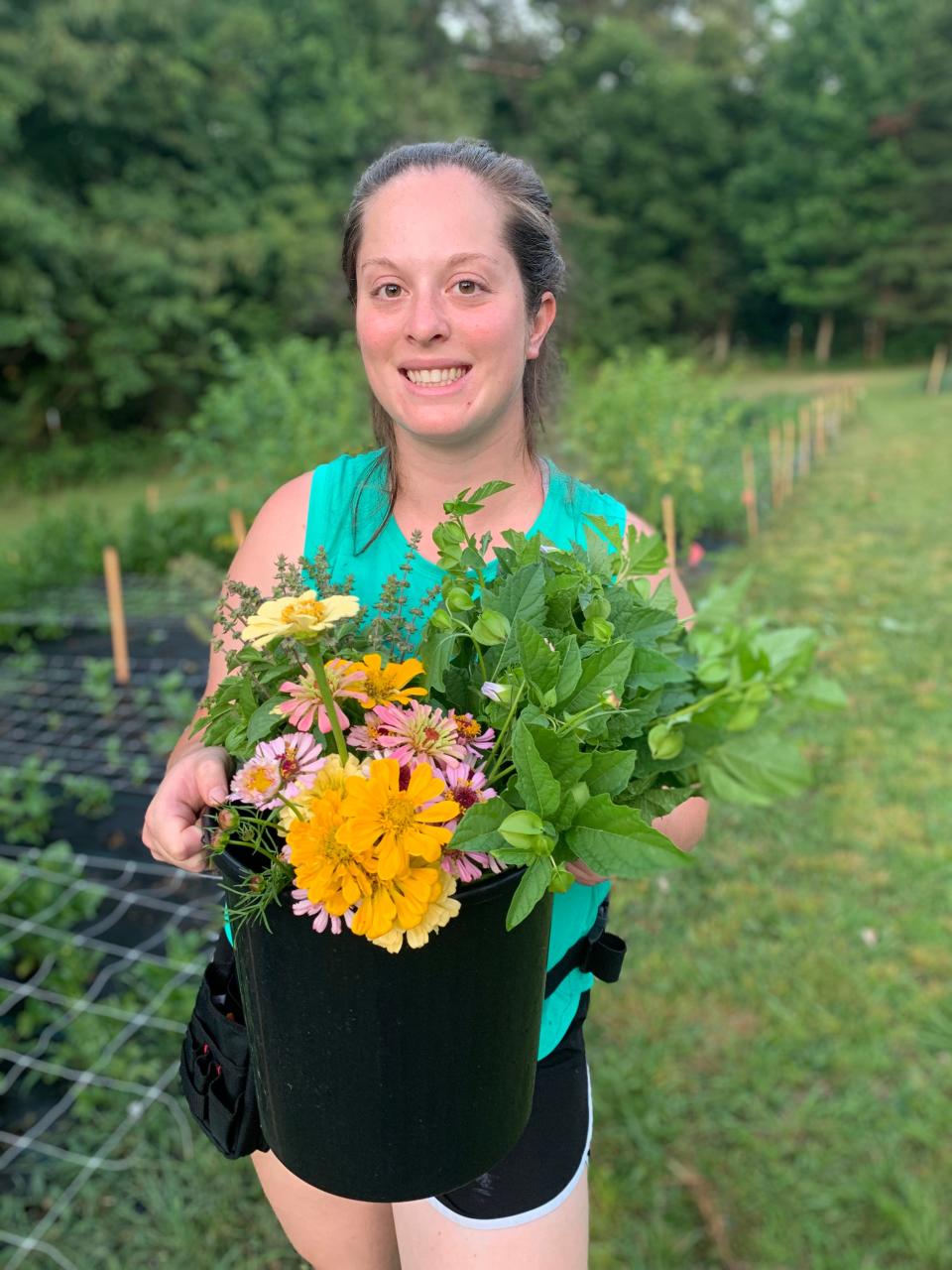 Finding the right combination of flowers is important for Laurie Whitefoot at her home-grown business, Glory Flower Farm.