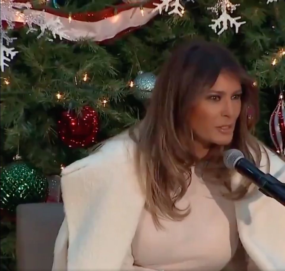 The First Lady claims her ideal spot would be on a deserted island. Photo: NBC