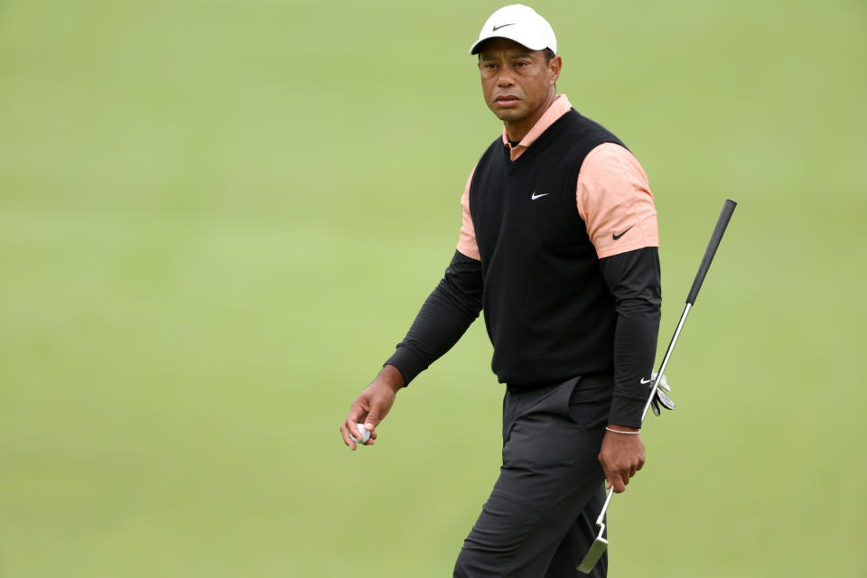 Tiger Woods, pictured here in action at the PGA Championship at Southern Hills.